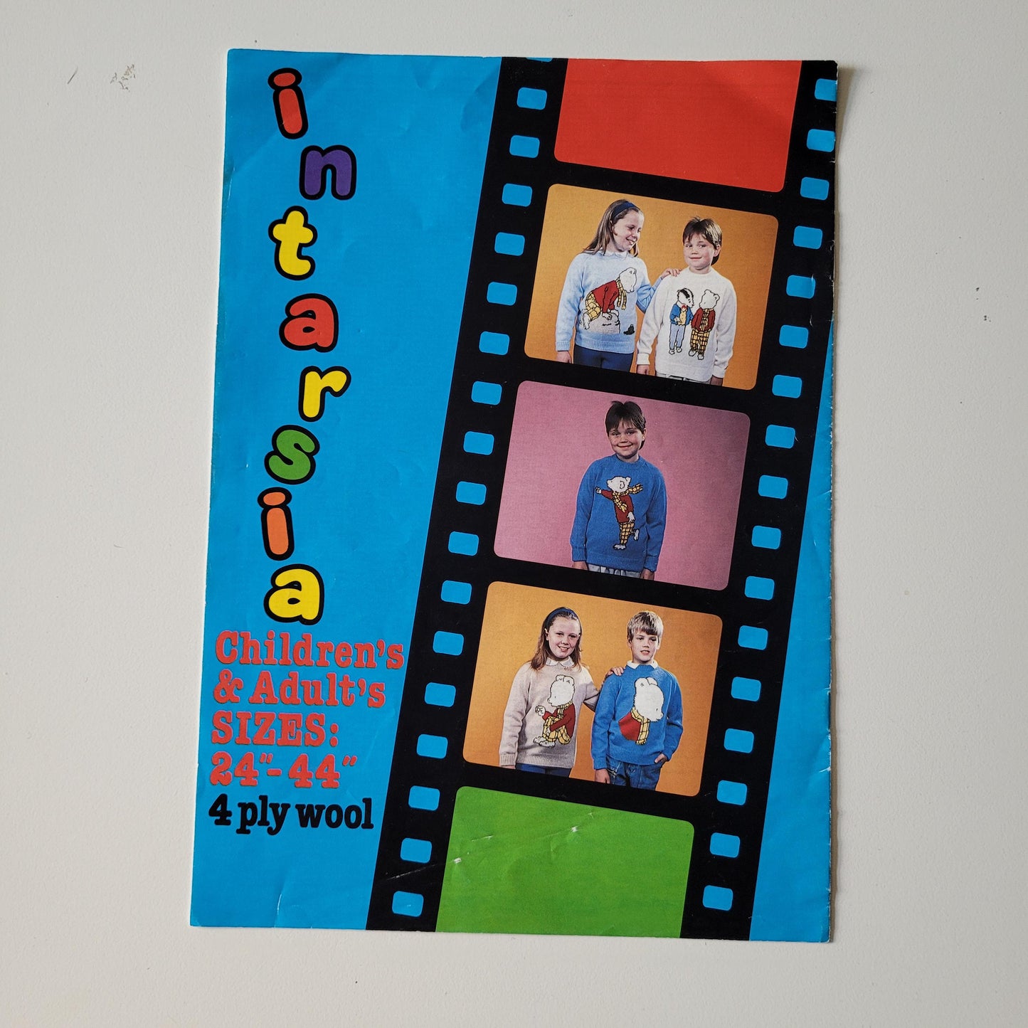 1988 five Intarsia knitting patterns by Gary Kennedy - Rupert