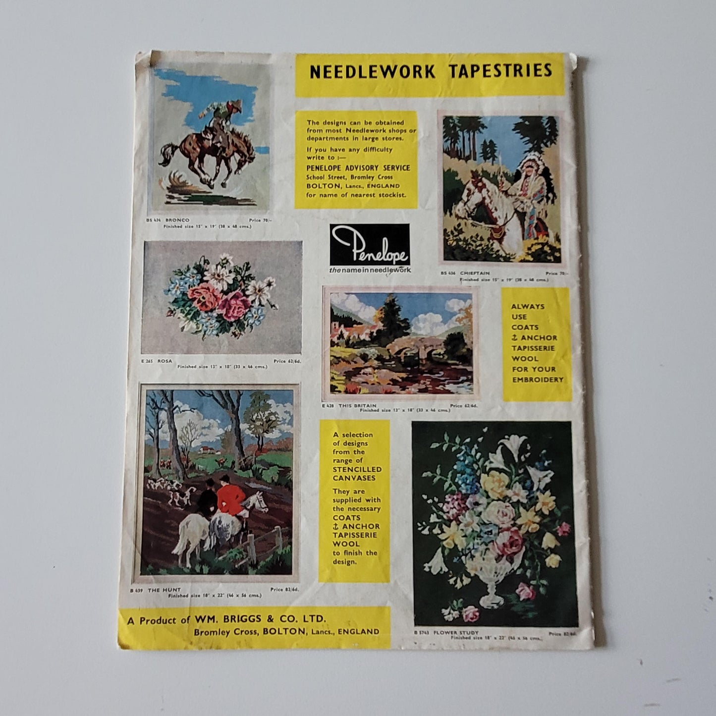 1968 Needlewoman & Needlecraft No.115 embroidery, crochet and knitting pattern magazine (includes oak leaves transfer)