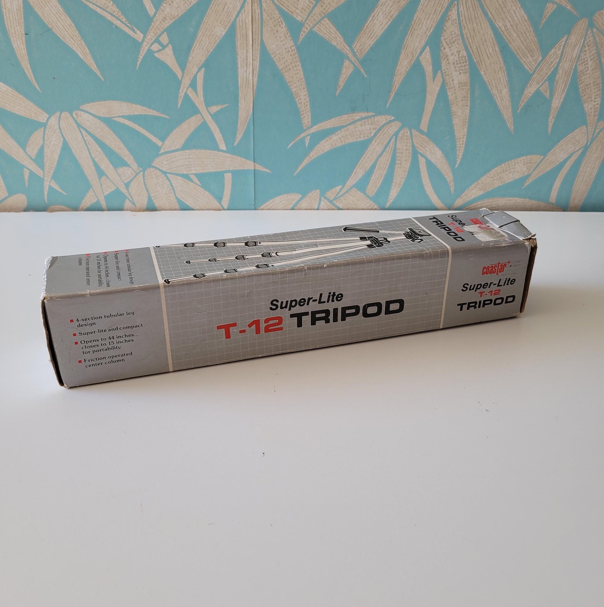 Vintage Coastar Super-lite T-12 camera tripod with box