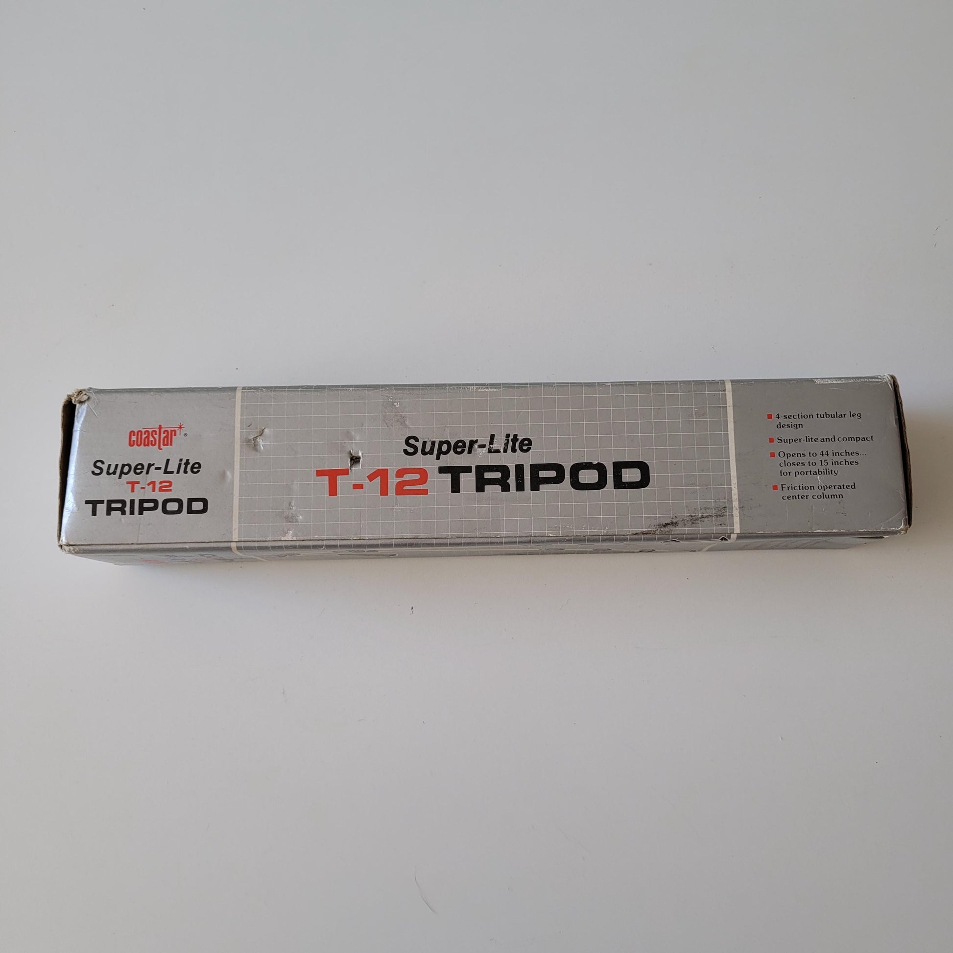 Vintage Coastar Super-lite T-12 camera tripod with box