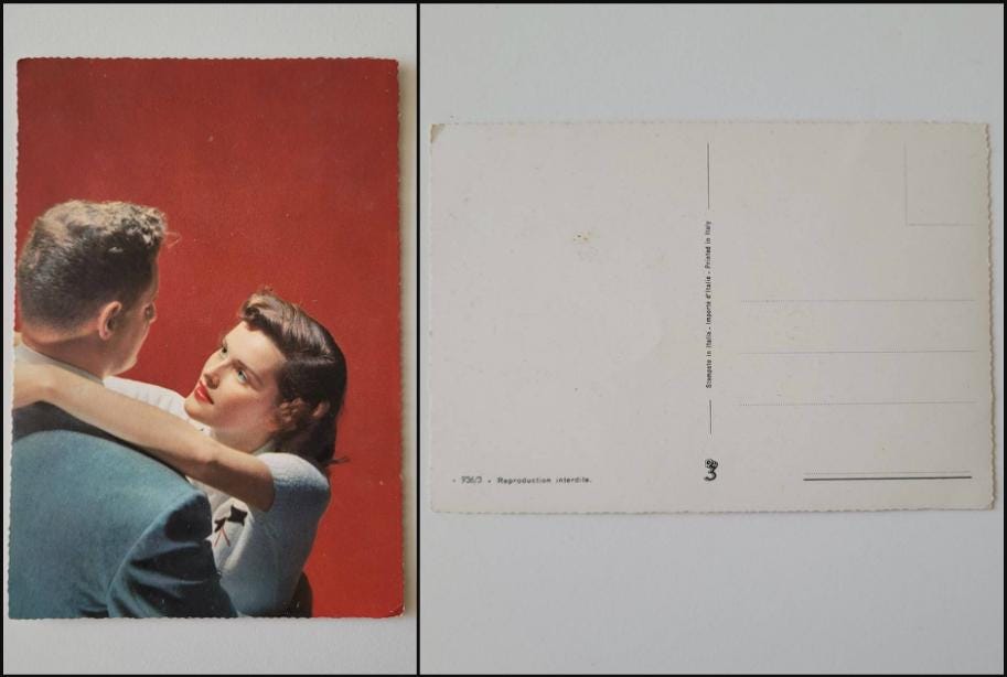 8x 1950s'New Romances' Italian postcards