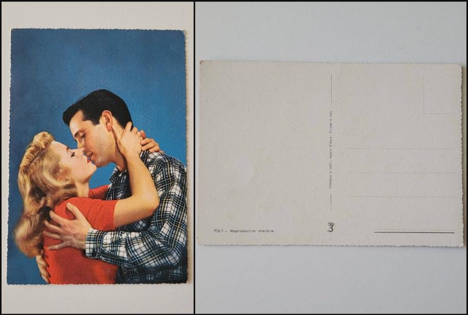 8x 1950s'New Romances' Italian postcards