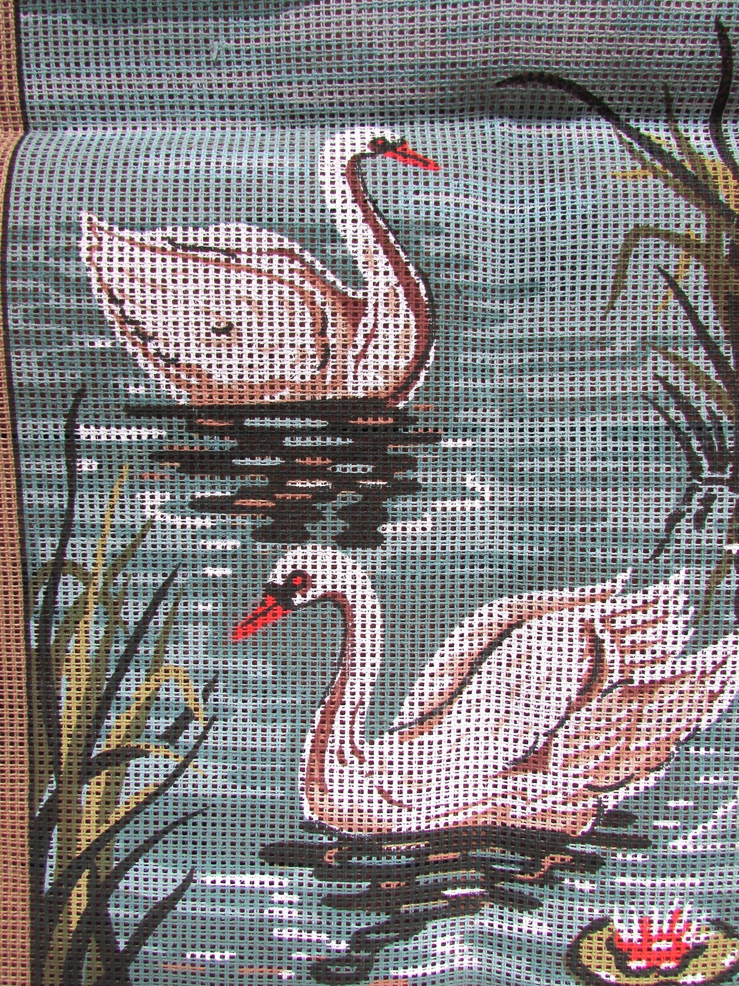 Diamant 261 Swans needlepoint printed tapestry (canvas only)