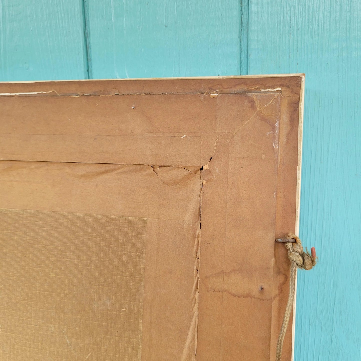 1960s framed watercolour street scene, signed DIAZ