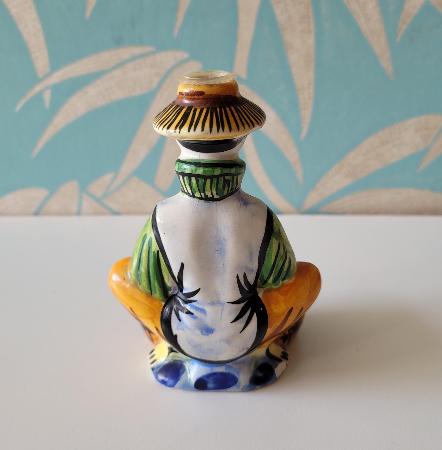 1970s Drioli miniature liquor bottle/decanter: Chinese trader