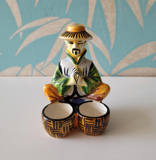 1970s Drioli miniature liquor bottle/decanter: Chinese trader