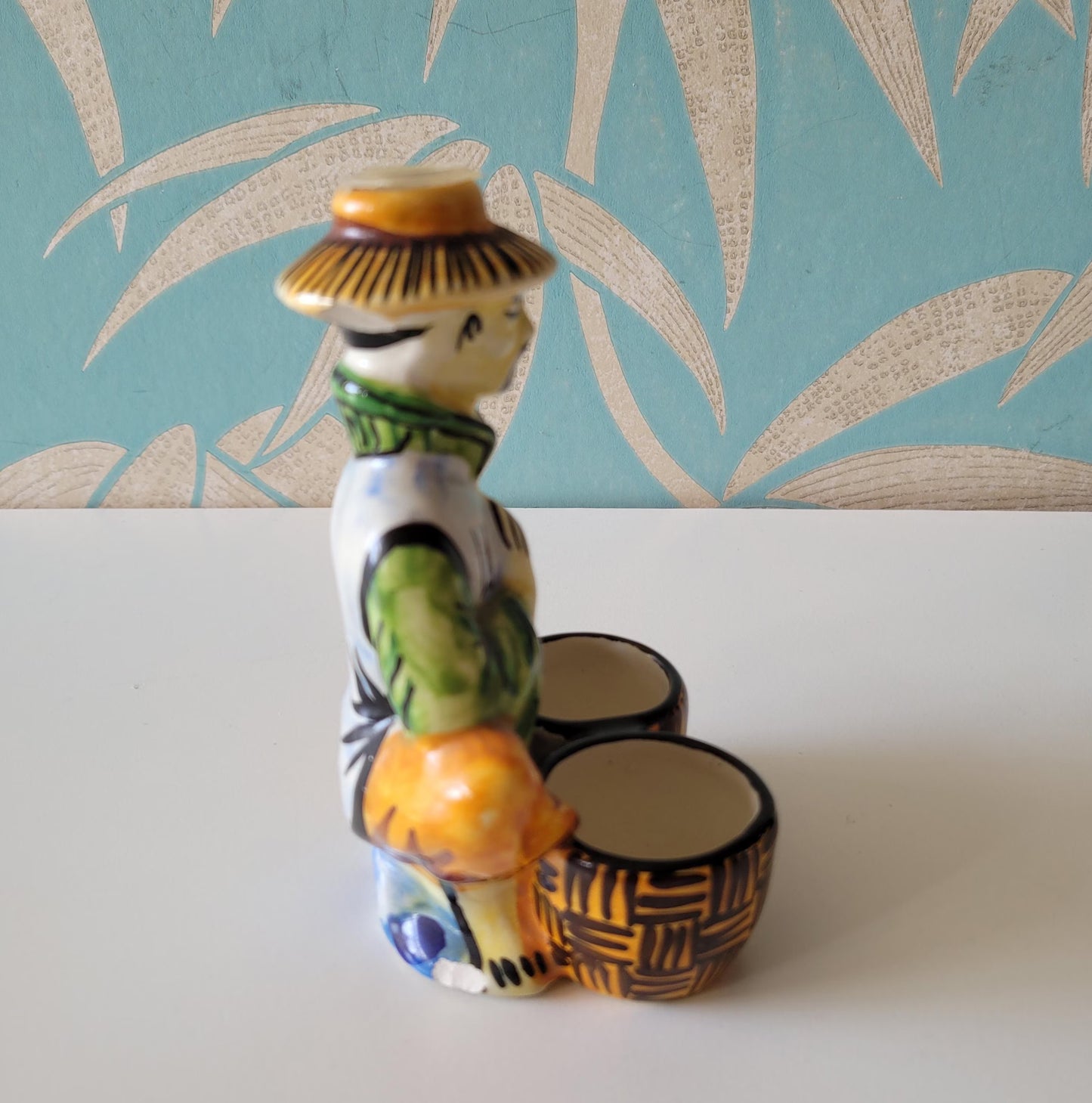 1970s Drioli miniature liquor bottle/decanter: Chinese trader