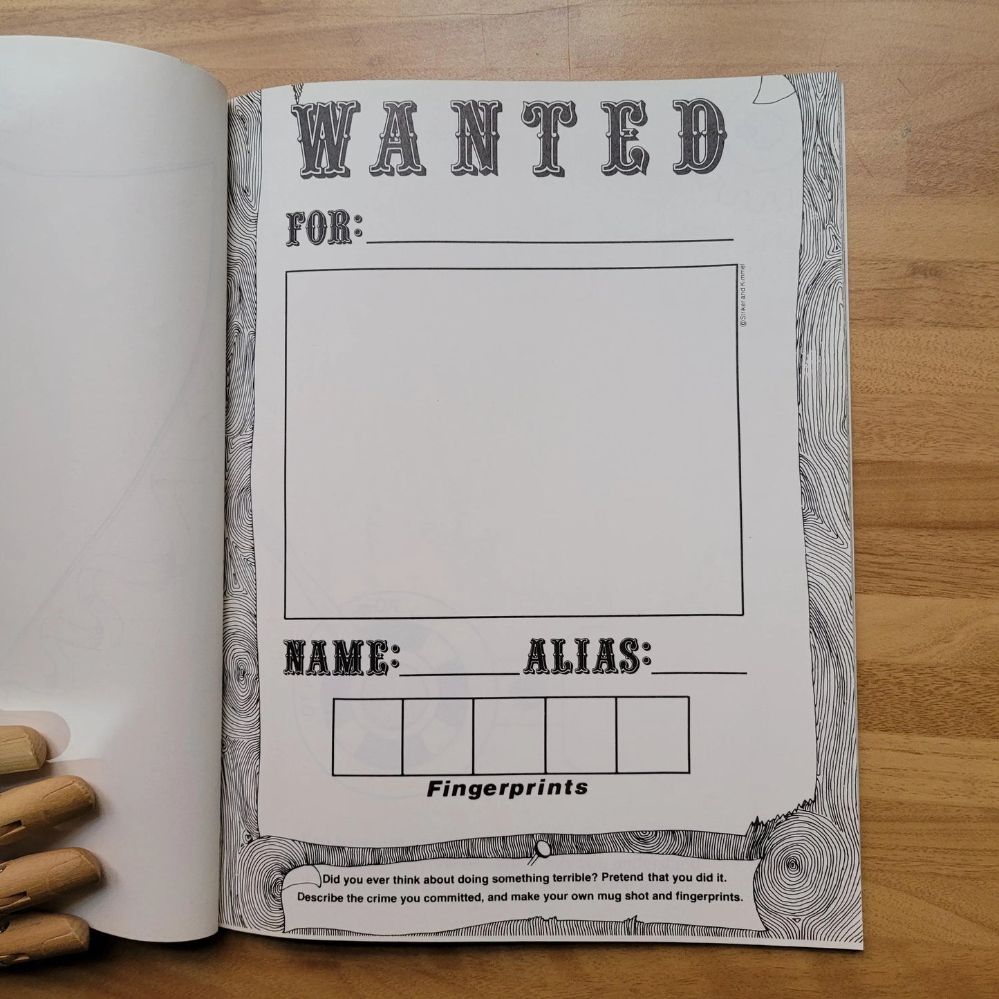 The Anti-Colouring Book, by Susan Striker, & Edward Kimmel (Softback, 1986)
