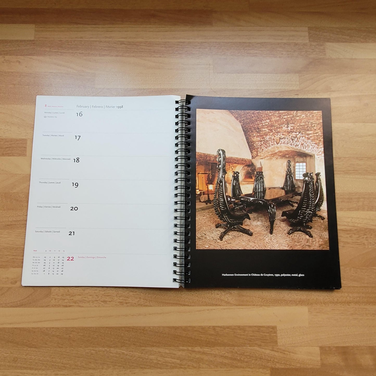 HR Giger ARh+ 1998 Diary (Softback, spiralbound)