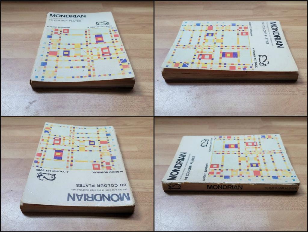 Mondrian: the life & works of the artist illustrated with 80 colour plates, by Alberto Busignani (Softback, 1968)