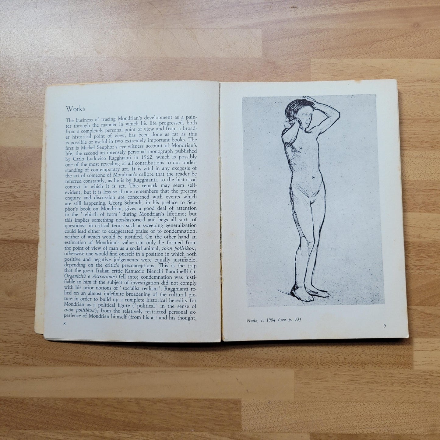 Mondrian: the life & works of the artist illustrated with 80 colour plates, by Alberto Busignani (Softback, 1968)