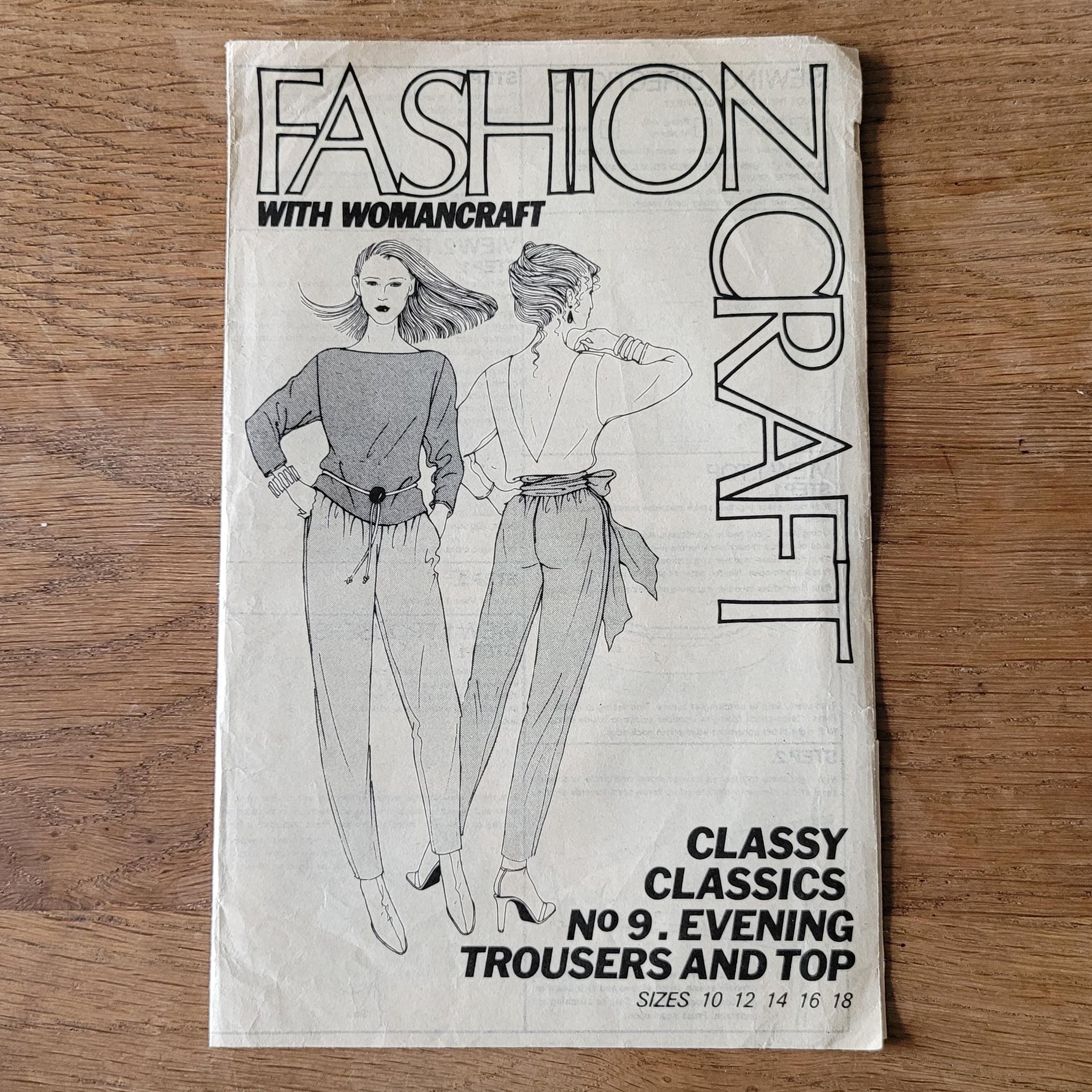 Uncut 1980s Fashioncraft with Womancraft No.9 sewing pattern for eveni ...