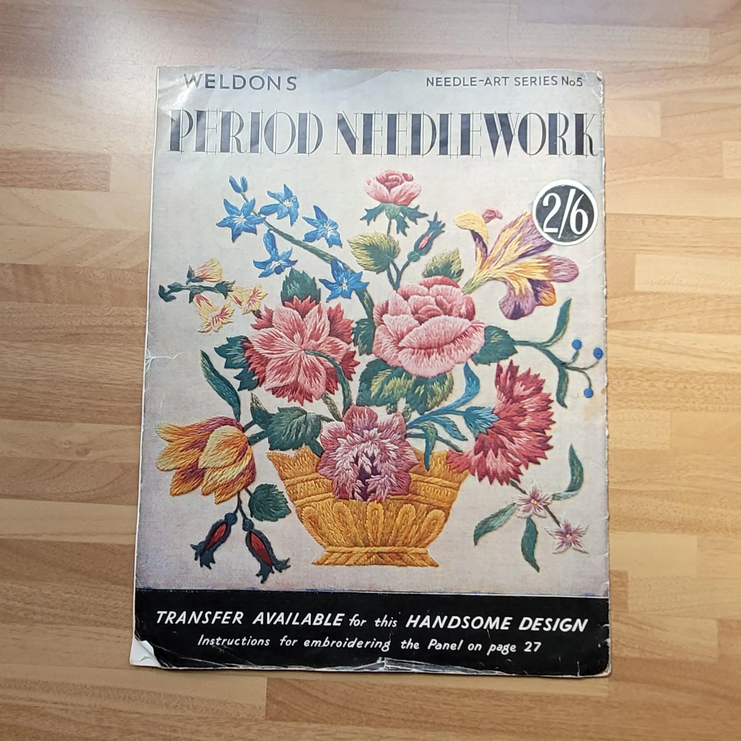 1940s Weldon's needle-art series No.5: Period Needlework (includes supplement chart)