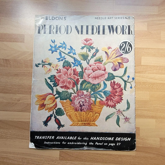 1940s Weldon's needle-art series No.5: Period Needlework (includes supplement chart)