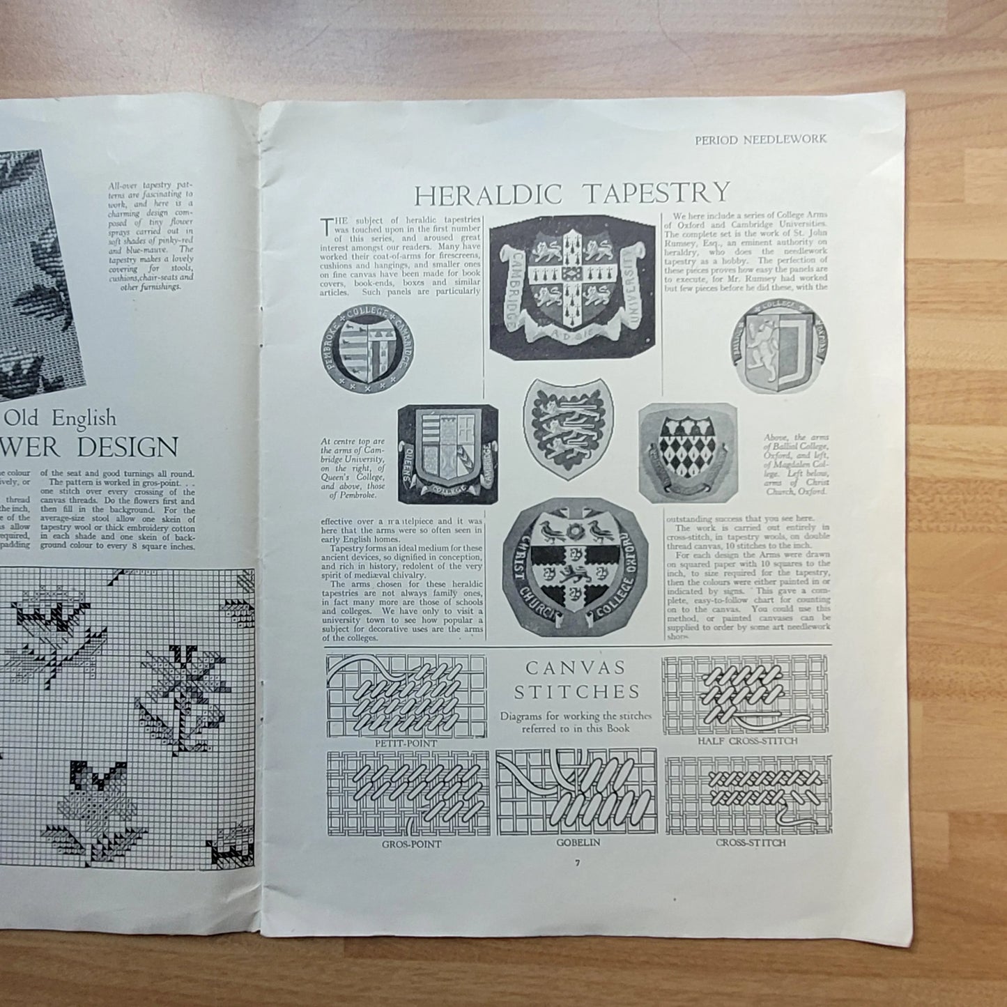 1940s Weldon's needle-art series No.5: Period Needlework (includes supplement chart)