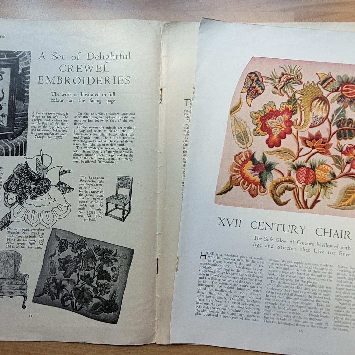 1940s Weldon's needle-art series No.5: Period Needlework (includes supplement chart)