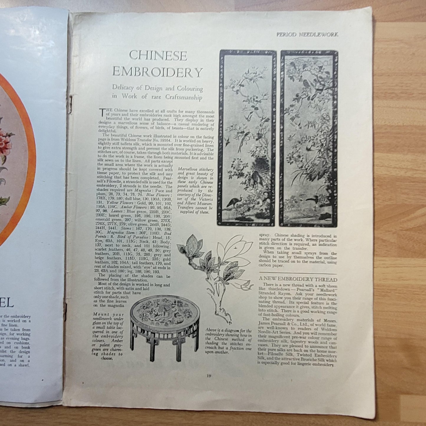 1940s Weldon's needle-art series No.5: Period Needlework (includes supplement chart)