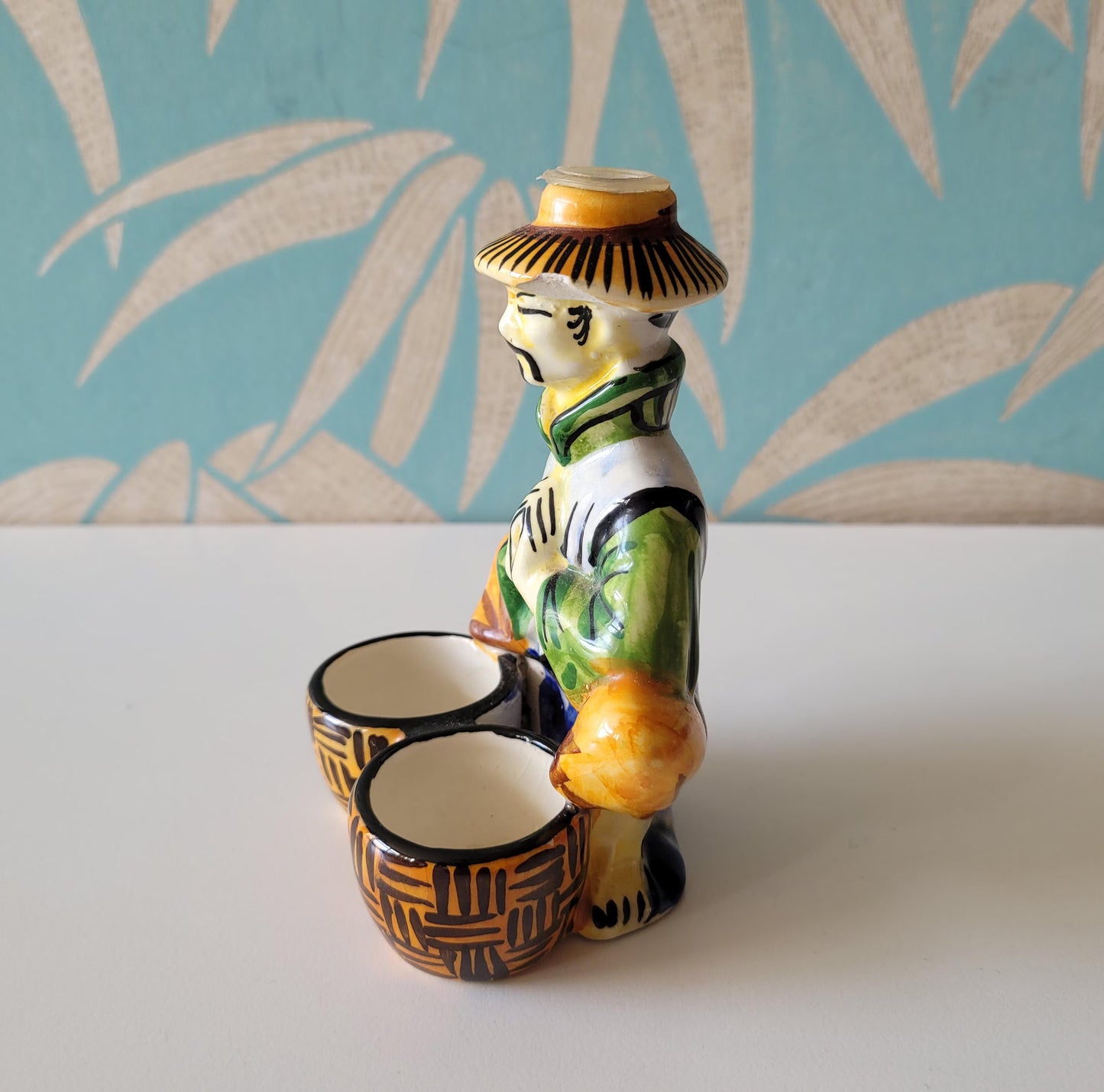 1970s Drioli miniature liquor bottle/decanter: Chinese trader
