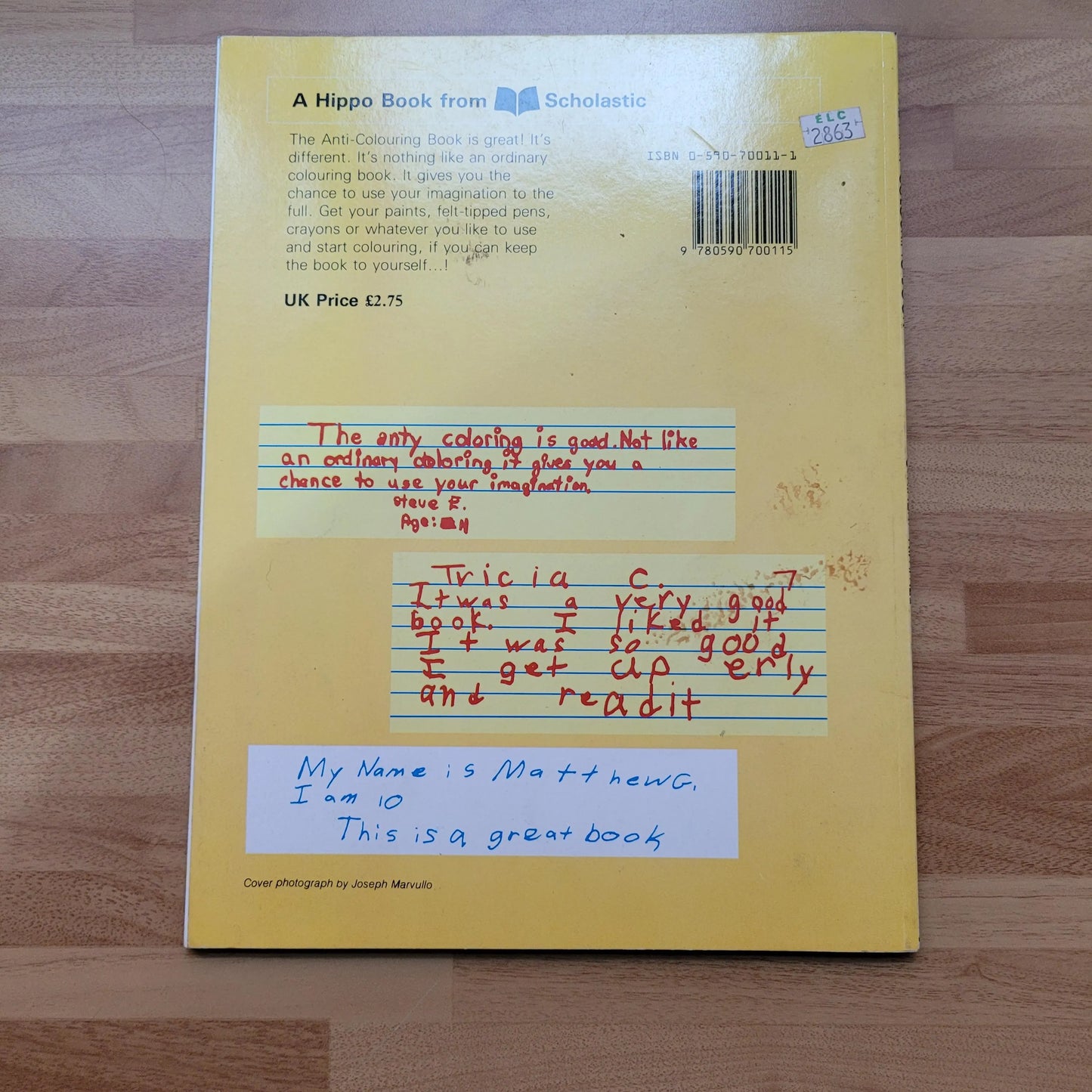 The Anti-Colouring Book, by Susan Striker, & Edward Kimmel (Softback, 1986)