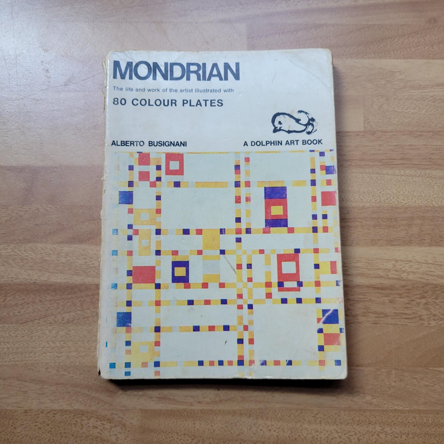 Mondrian: the life & works of the artist illustrated with 80 colour plates, by Alberto Busignani (Softback, 1968)