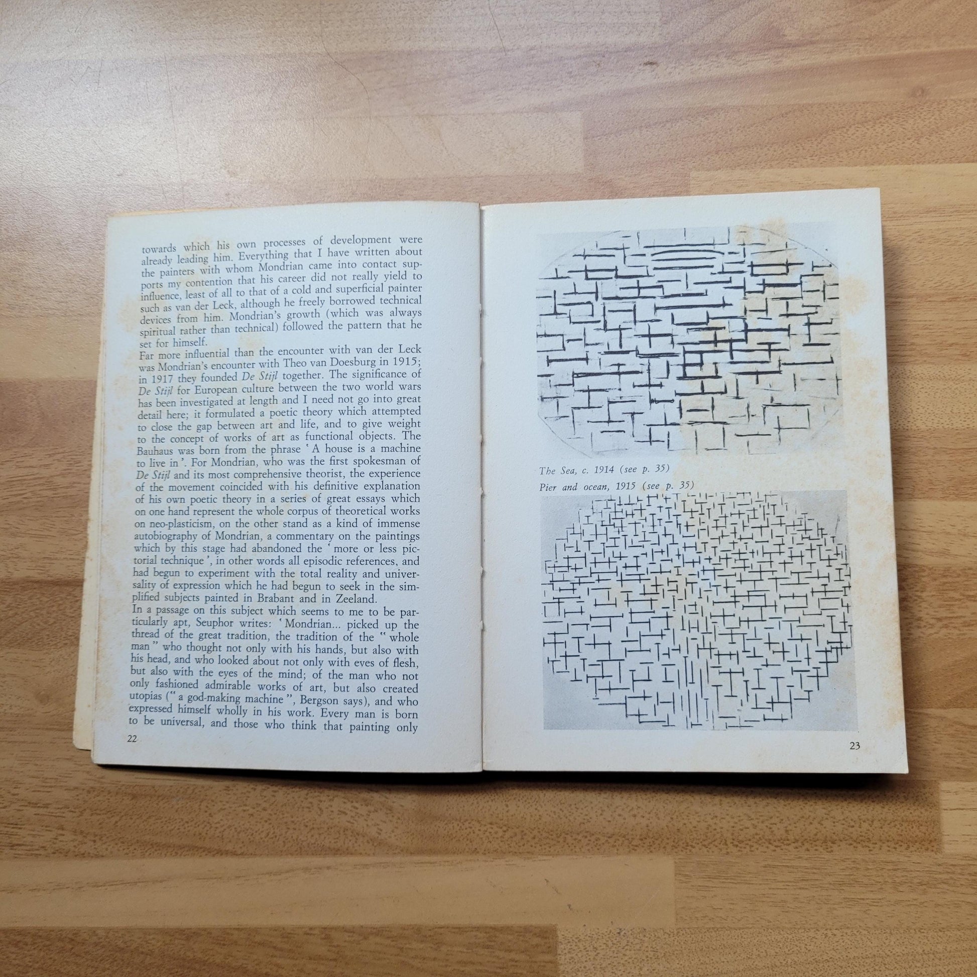 Mondrian: the life & works of the artist illustrated with 80 colour plates, by Alberto Busignani (Softback, 1968)