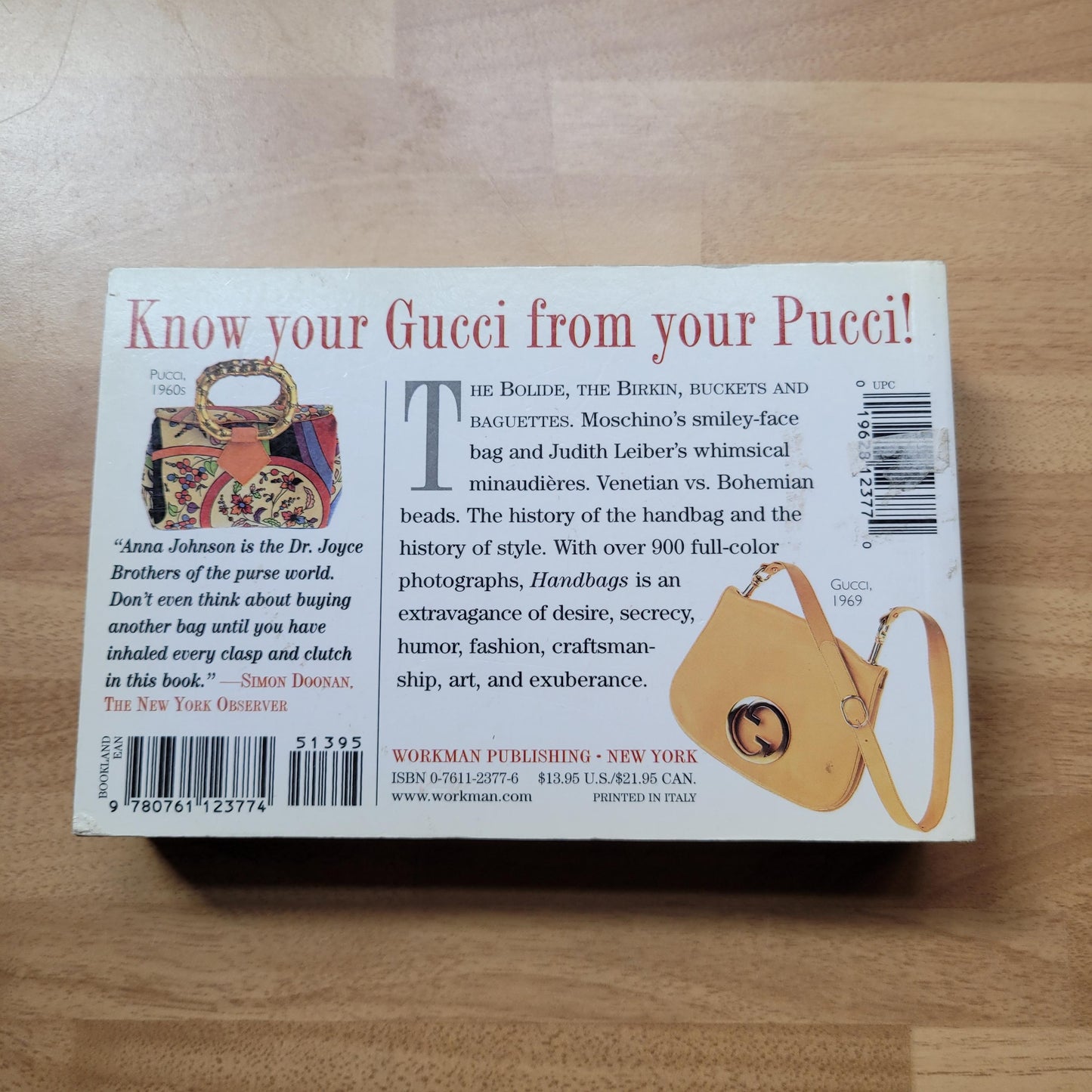 Handbags: The Power of the Purse, by Anna Johnson (Softback, 2002)