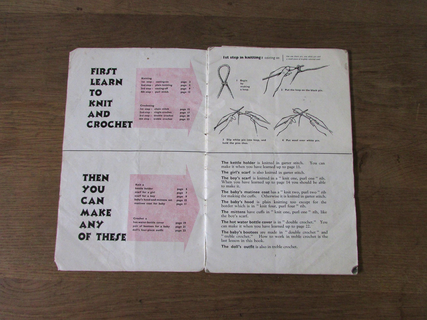 1940s Greenock The Little Folks Knitting & Crocheting Instruction Book