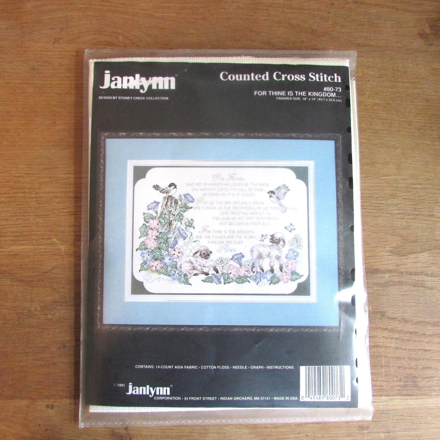 1991 Janlynn #80-73 "For Thine is The Kingdom" counted cross stitch kit