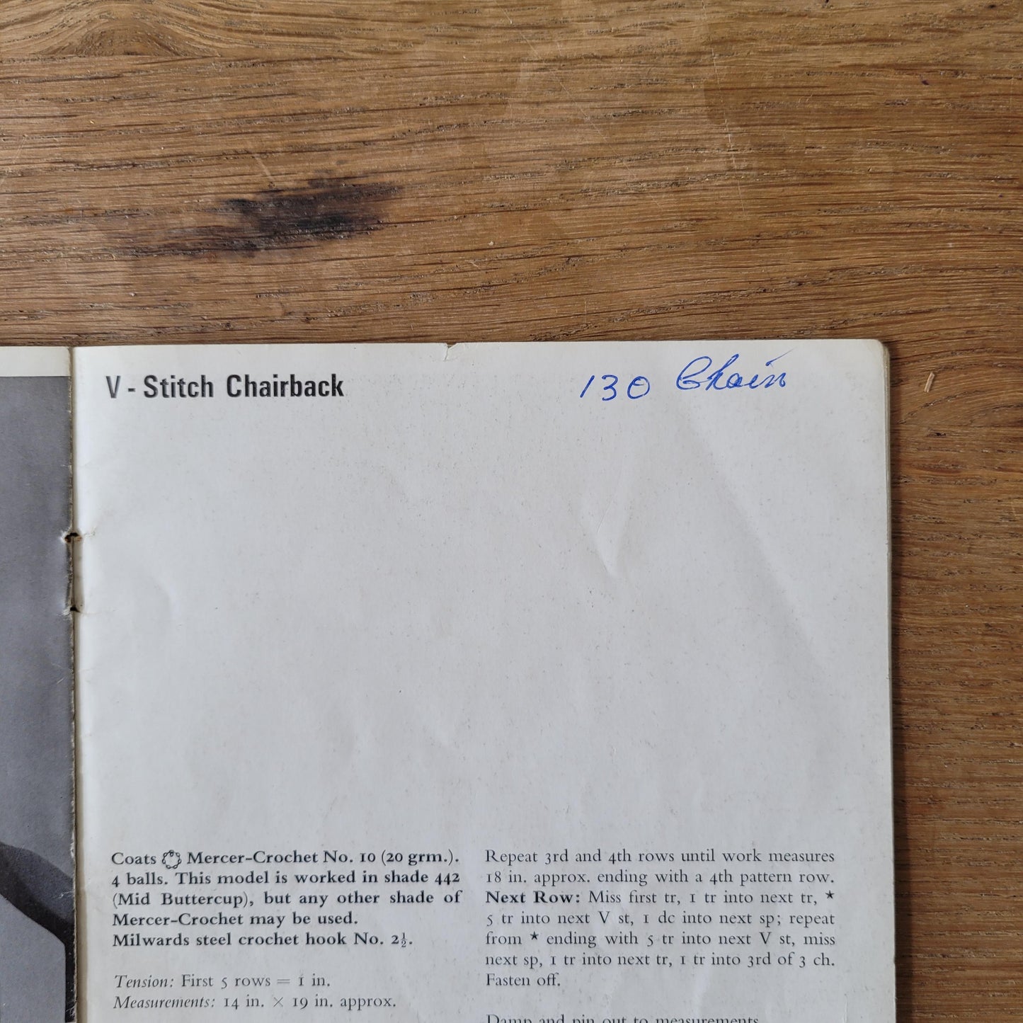 1965 Coats Sewing Group book 1009 - Chairback Designs with crochet