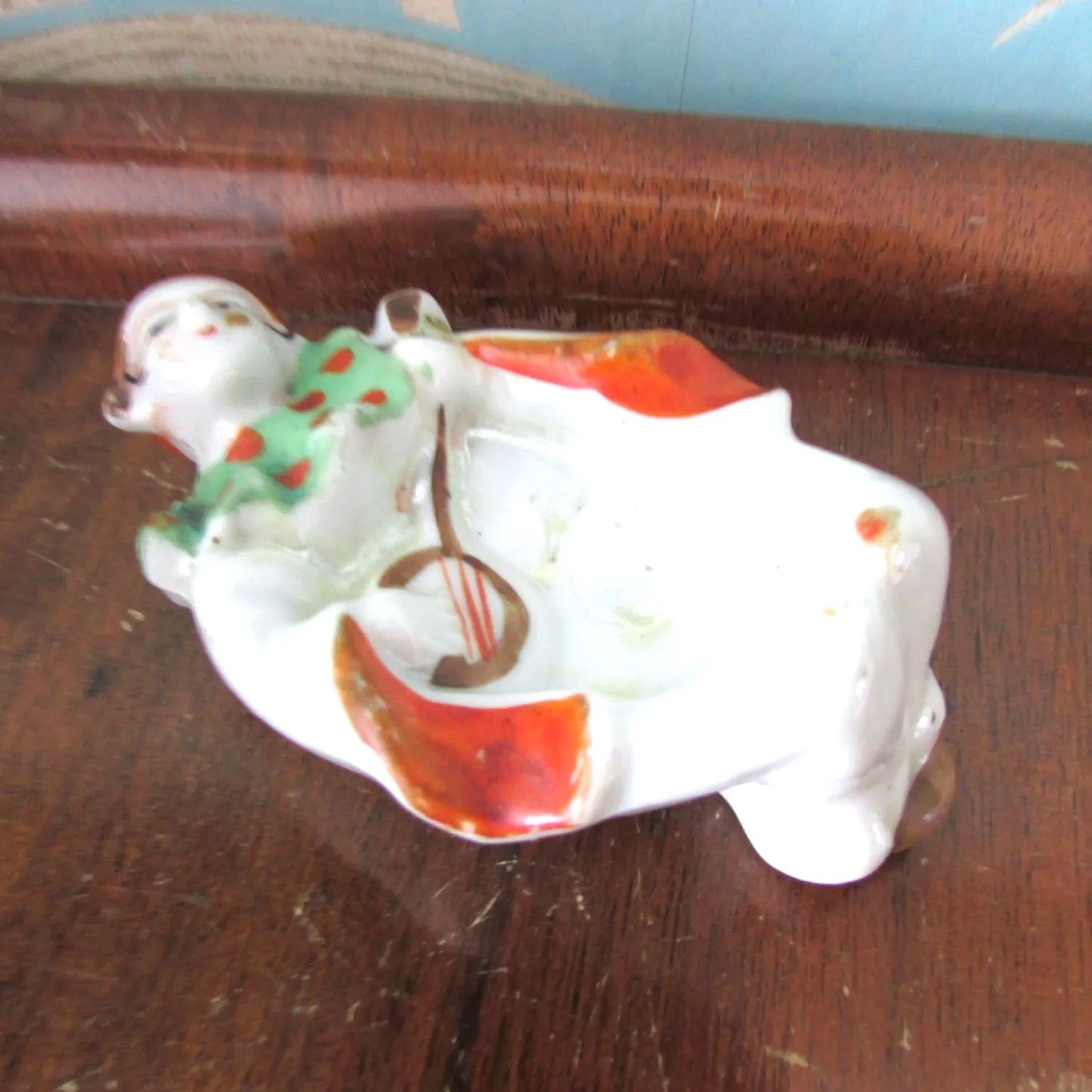 Rare vintage lustreware Pierrot pin/ashtray