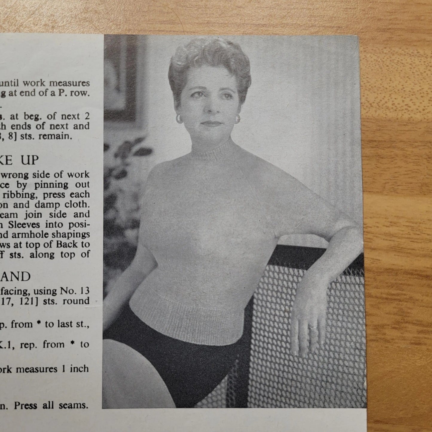 1950s P&P Wools 505 knitting pattern for raglan twin sets