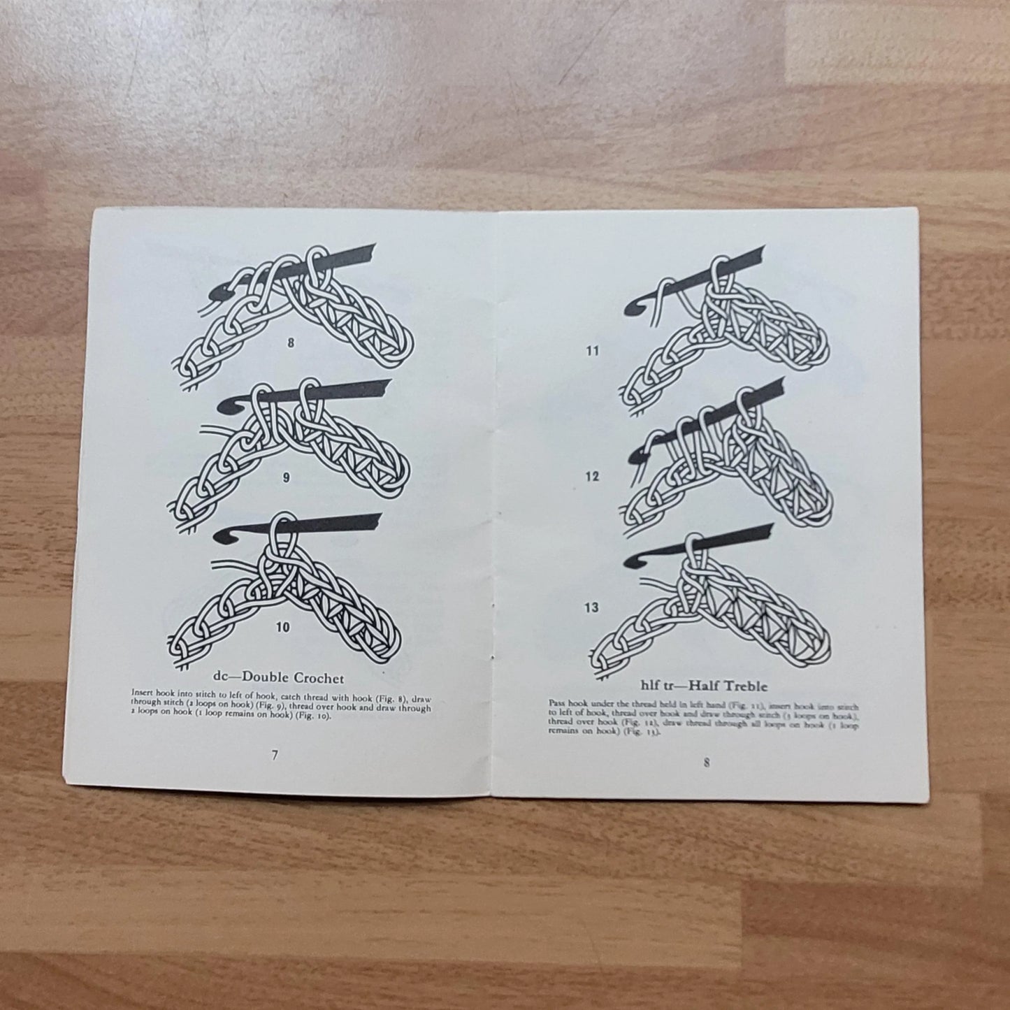 Vintage Coats Crochet Stitches mini booklet