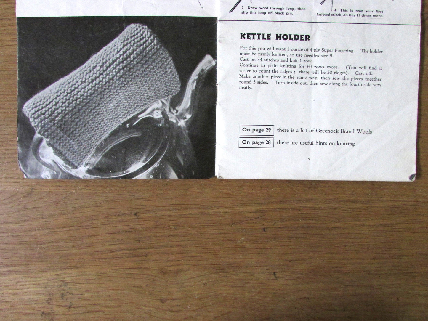 1940s Greenock The Little Folks Knitting & Crocheting Instruction Book
