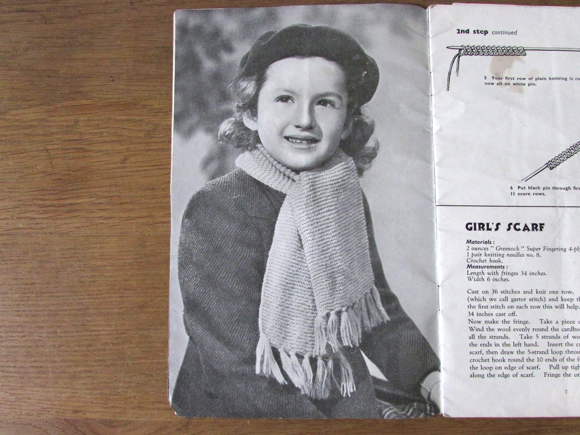 1940s Greenock The Little Folks Knitting & Crocheting Instruction Book