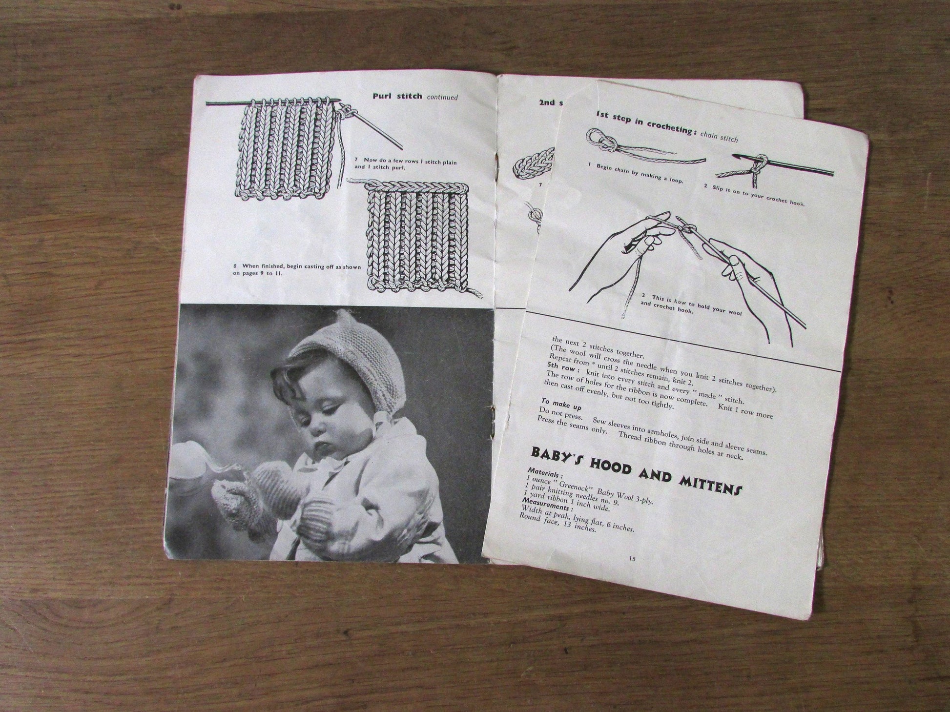 1940s Greenock The Little Folks Knitting & Crocheting Instruction Book