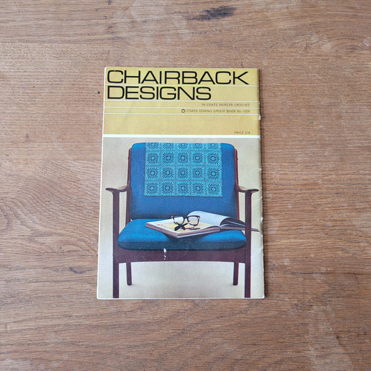 1965 Coats Sewing Group book 1009 - Chairback Designs with crochet