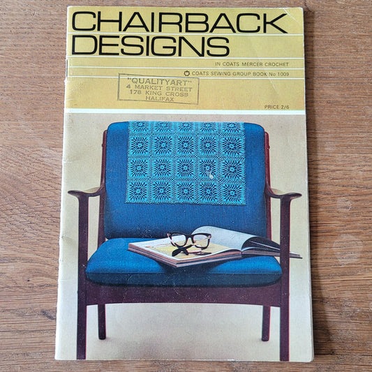 1965 Coats Sewing Group book 1009 - Chairback Designs with crochet