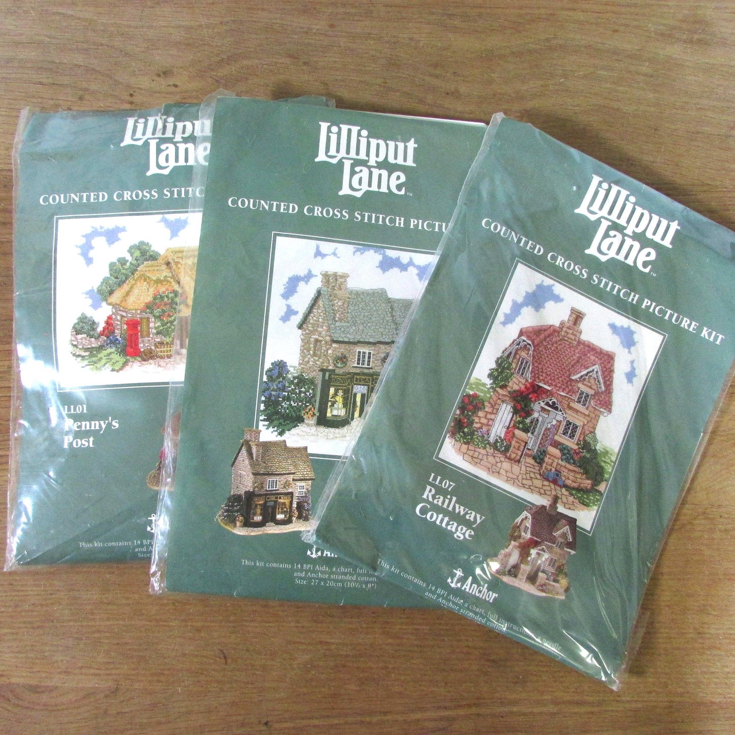1996 Anchor Lilliput Lane Counted Cross Stitch kits