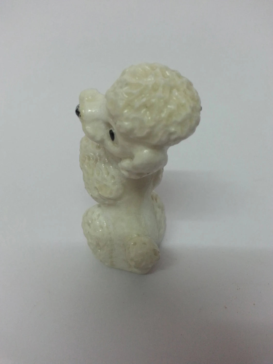 Vintage 'sit up & beg' poodle ornament