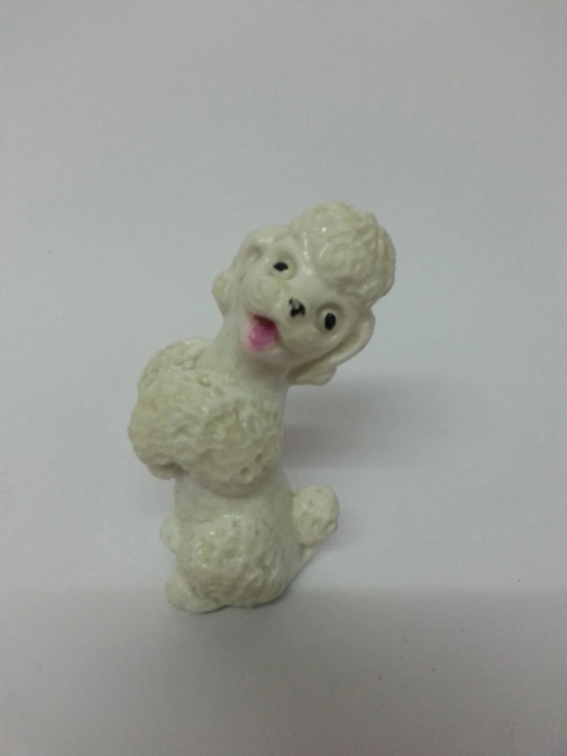Vintage 'sit up & beg' poodle ornament