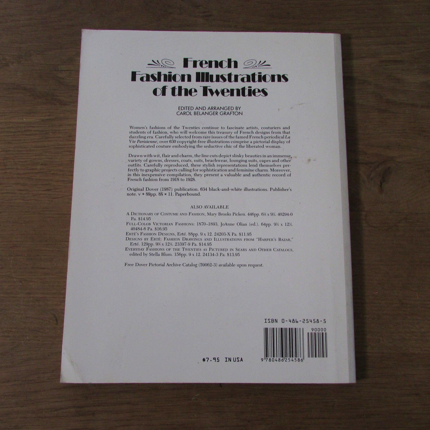 French Fashion Illustration of The Twenties, by Carol Belanger Grafton (Softback, 1987)