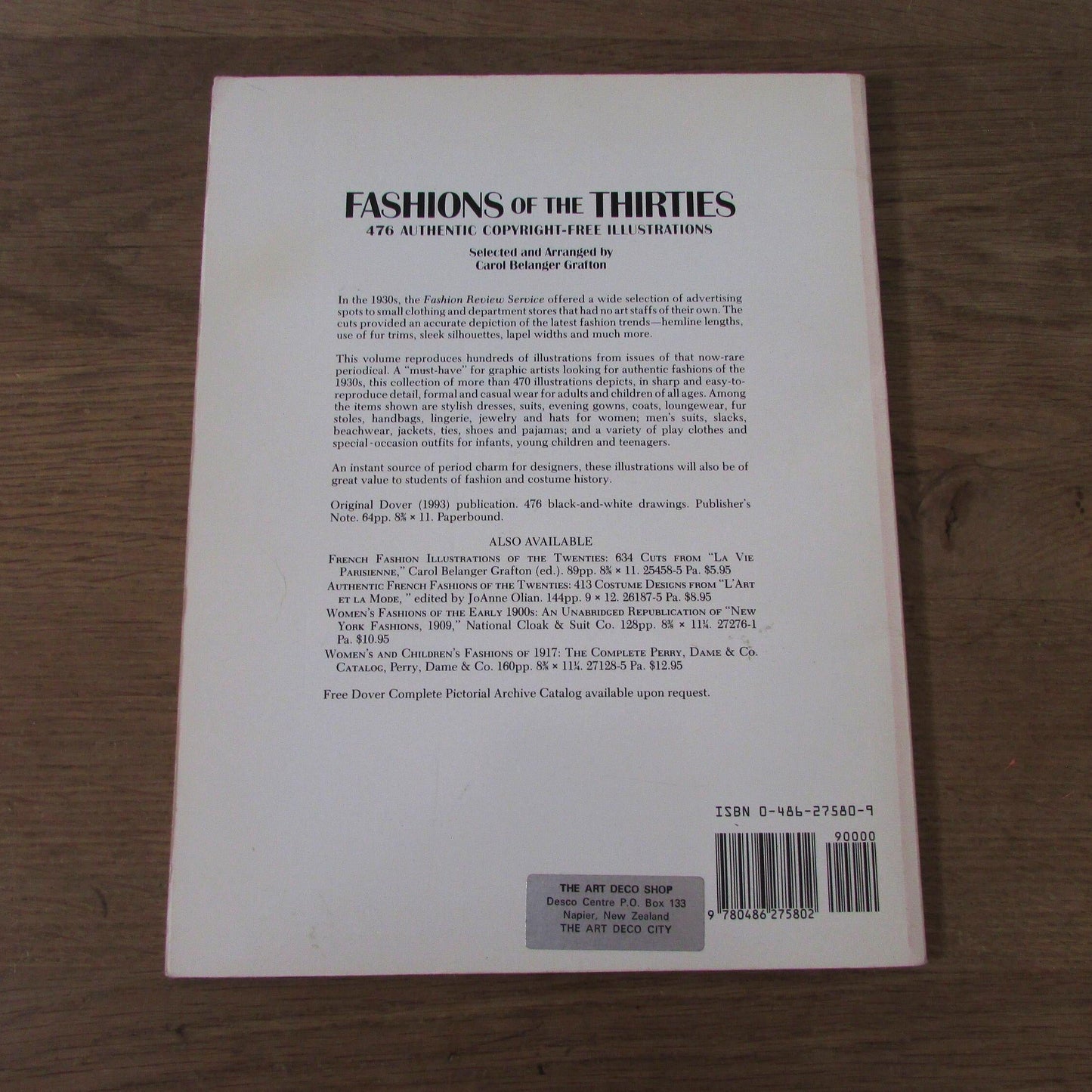 Fashion of the Thirties, by Carol Belanger Grafton (Softback, 1993)