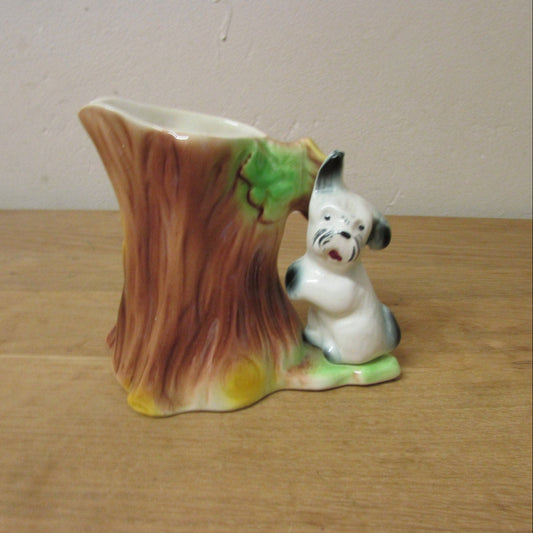 circa. 1960s Eastgate pottery tree jug with Scottie dog feature