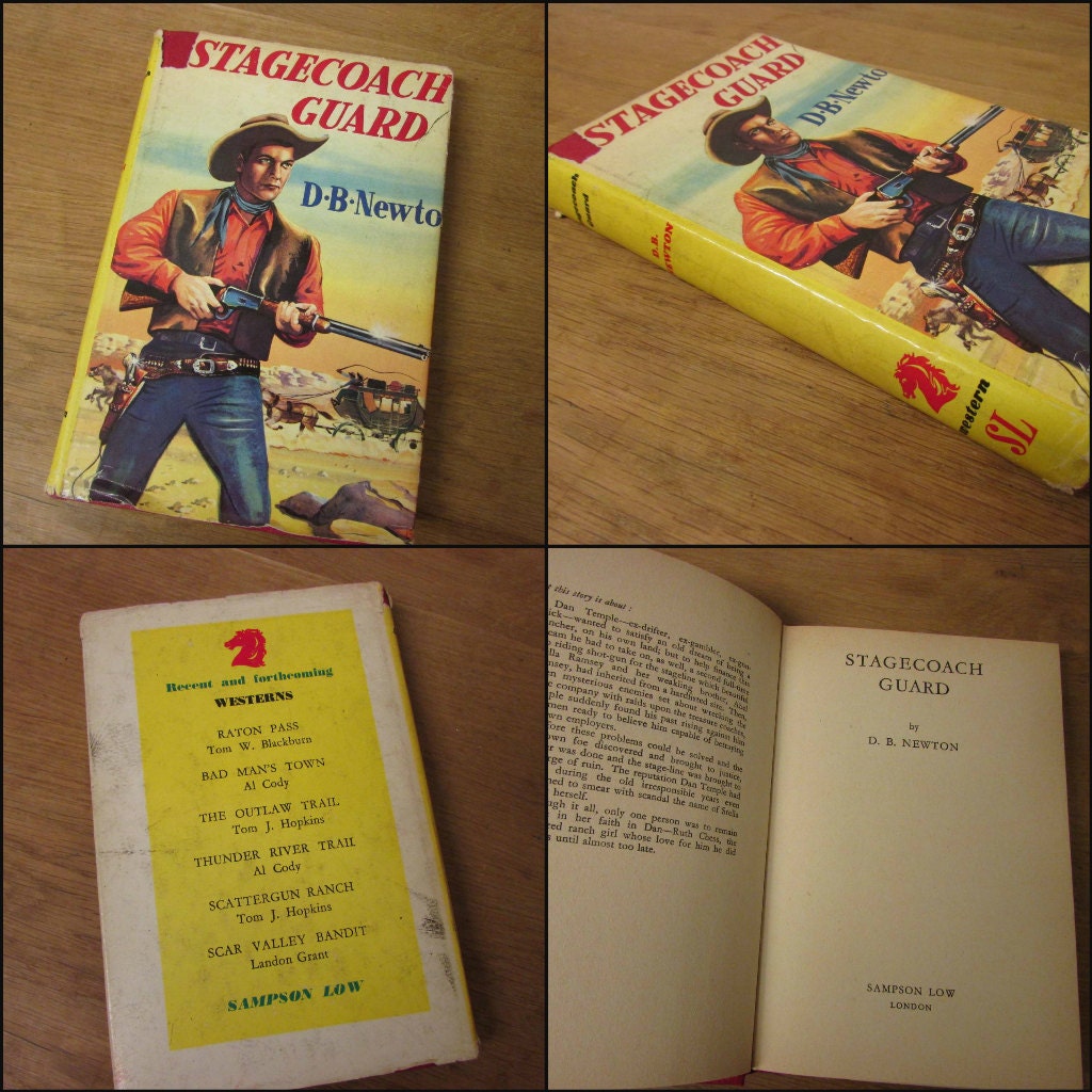 Set of four 1950s book club classic Western/Wild West novels