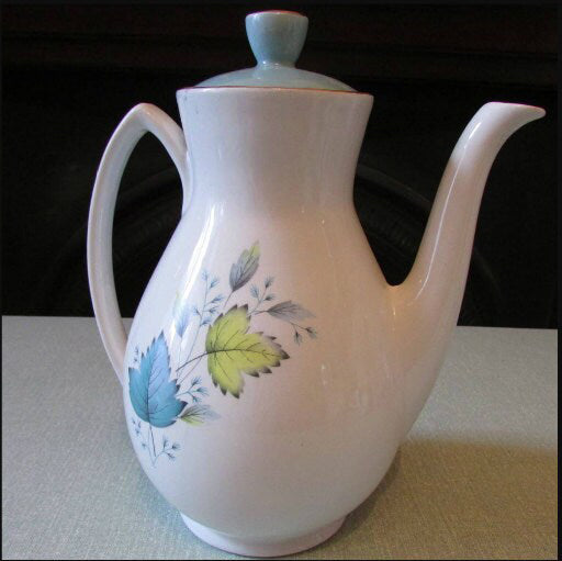 Vintage Grindley England Broadhurst Bros Burslem satin white & ivy leaf patterned tea-set