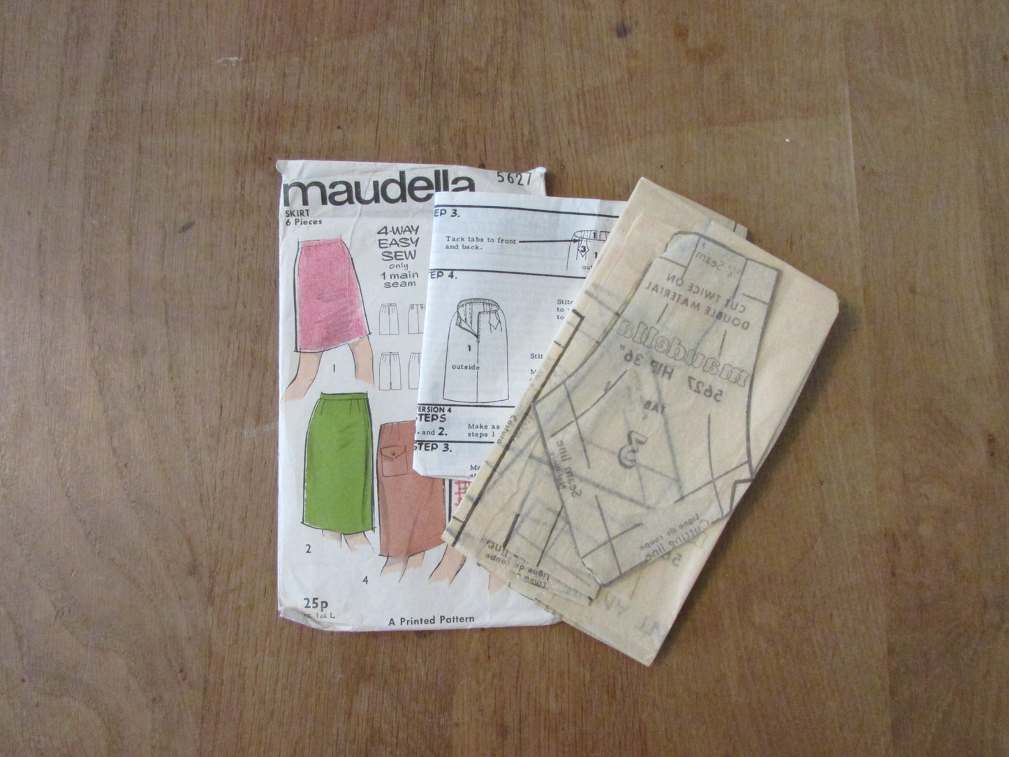 Uncut 1960s/70s Maudella 5720 sewing pattern for misses' holiday wardrobe, size 16 (complete)