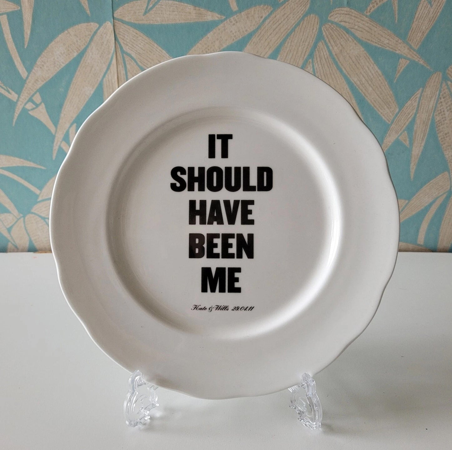 KK Outlet Unofficial Royal Wedding souvenir plate - It Should Have Been Me