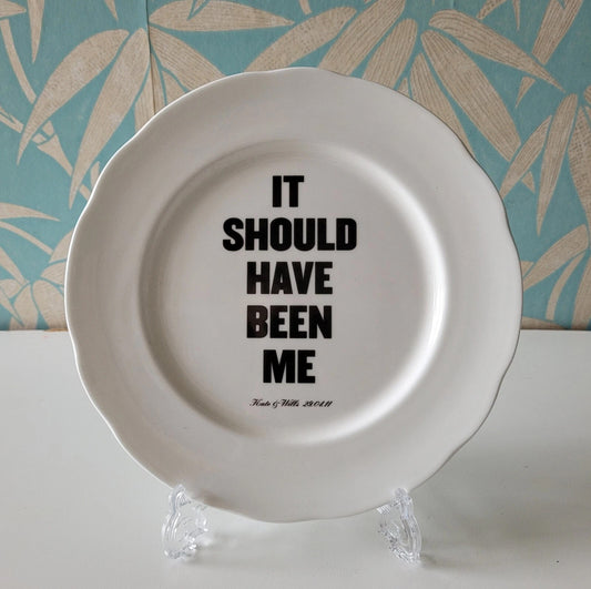 KK Outlet Unofficial Royal Wedding souvenir plate - It Should Have Been Me