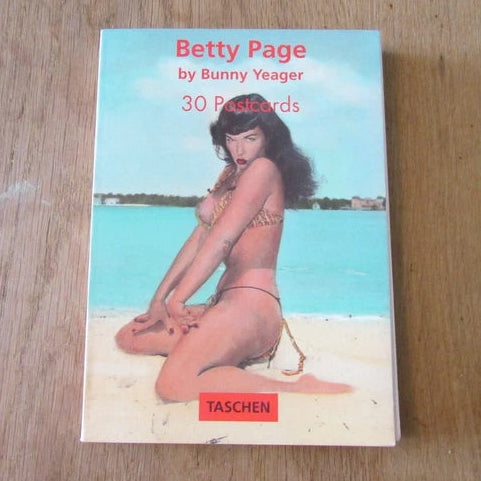 1996 collectable Taschen Betty Page by Bunny Yeager 30 postcard set
